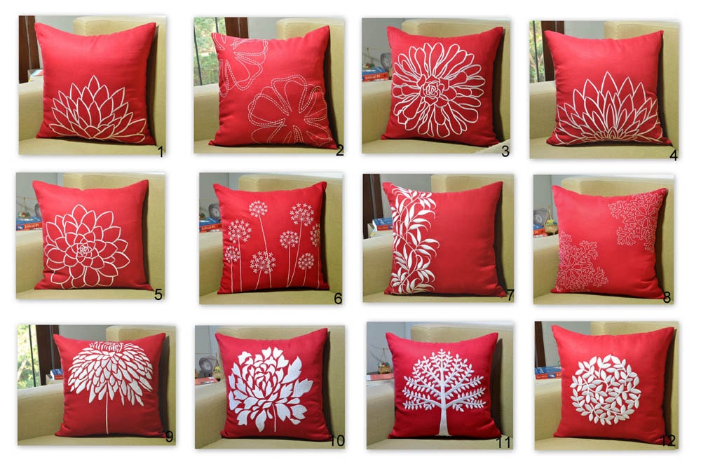 Red Decorative Pillow