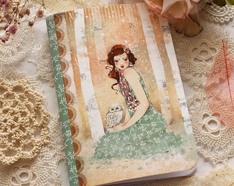Illustrated notebook - Mademoiselle Snow