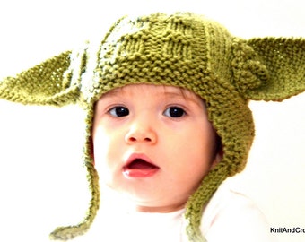 Baby Yoda Hat, Baby Star Wars, Newborn Yoda Hat, Yoda Costume, Newborn Photo Prop, Yoda Hat