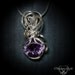 Morning Glory Alexandrite Silver Pendant