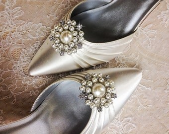 Wedding Shoe Clips, Bridal Shoe Clip, Crystal Shoe clip, Rhinestone Shoe Clip, bridesmaids Shoe clips, Shoe embellishments