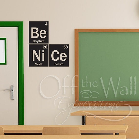 table of decal elements wall periodic classroom decal, Be decor, table teacher periodic Nice, elements,