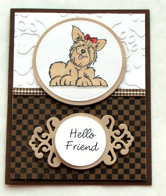 Paw Prints Embossing Folder dog prints cat prints a2