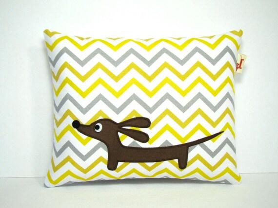 wiener dog pillow