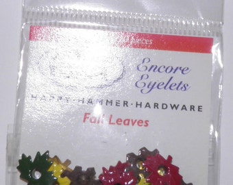 ON SALE Fall Leaves Eyelets