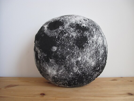 plush moon pillow