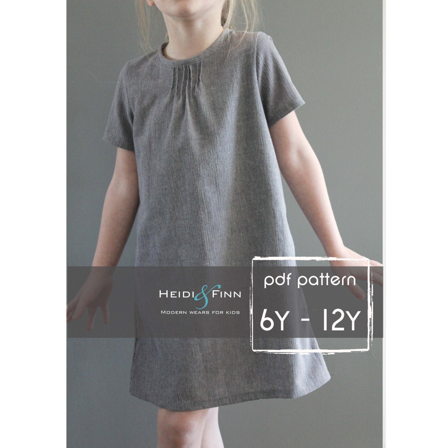 Pintuck Blouse and Dress PDF pattern and tutorial 6-12y EASY