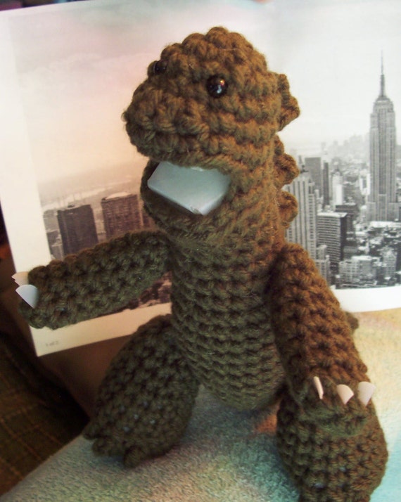 Godzilla Amigurumi Crochet Pattern from deidzoeb on Etsy Studio