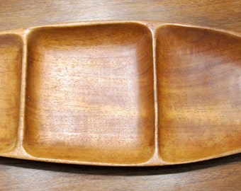 vintage ARTHUR UMANOFF mid century modern wood tray Raymor