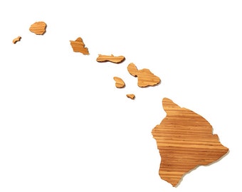 Hawaii Cutting Board 4th of july Gift Personalized engraved Hawaii cheese state shaped board