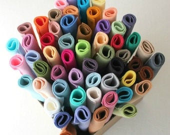 Merino Wool Blend Felt - You Choose 10 9x12 Sheets