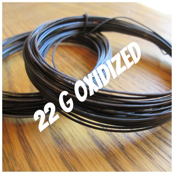 Oxidized Copper Wire 22g Round Dead Soft by BeadingonaBudget