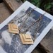 brass earrings / brass chevrons / chevron jewelry / CHEVRON DANGLES