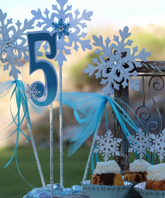 Snowflake Centerpiece for Frozen Party / Frozen Birthday Table