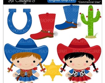 50% OFF SALE cowgirl clip art clipart digital sheriff badge cactus kids ...