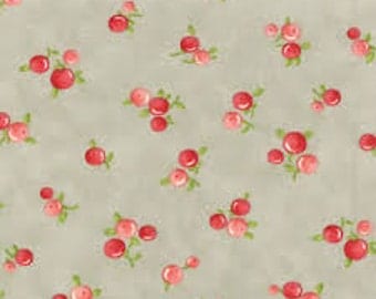 Ruby Quirky gray Bonnie & Camille moda fabric FQ or more