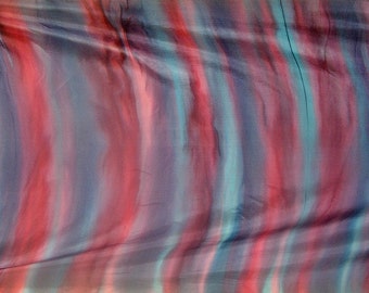 Blue Red Pink Silk Belly Dance Veil or Yardage