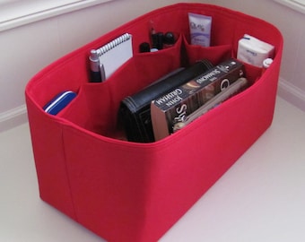 PURSE ORGANIZER Speedy 35 (13X6X6) ....Purse Insert / Purse Shaper . . Red.. .. Strong and Durable ...