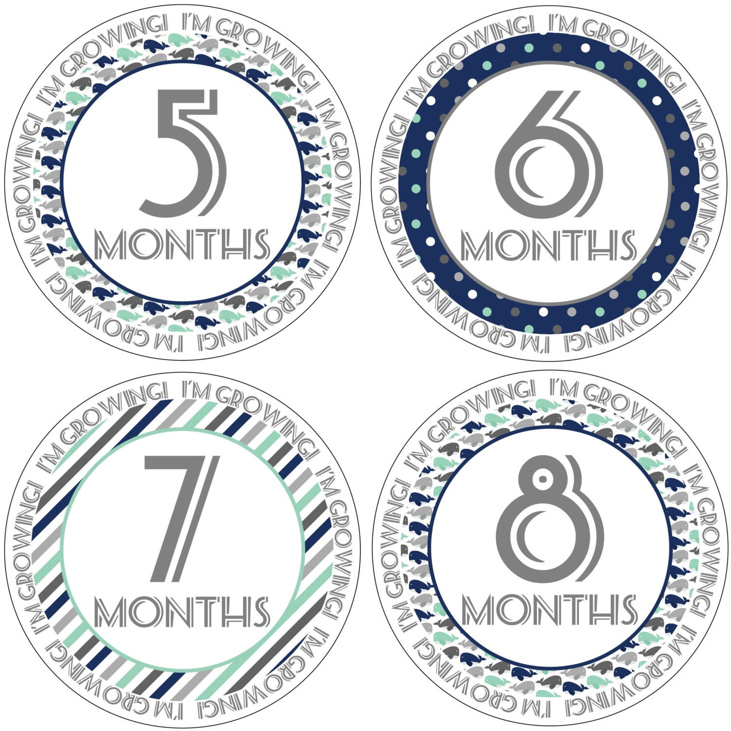 monthly baby boy stickers baby boy by simplysweetpartyshop on Etsy