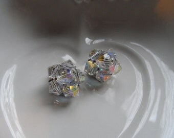 Crystal Earrings, Aurora Borealis