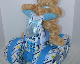 the gifting group motorcycle diaper cake bo