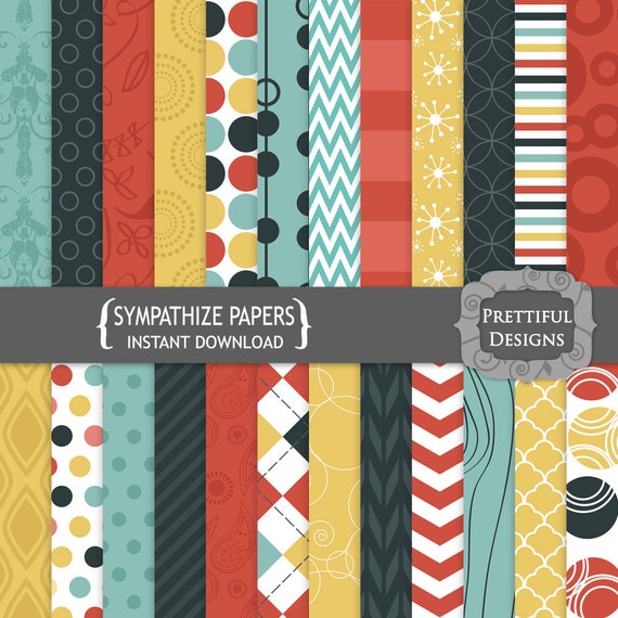 Digital Paper Pack - Personal and Commercial Use - Sympathize Il_570xn