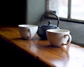 Morning, Coffee and Tea, Still Life, Urban Art, Photography, Bistro, Cafe, Fine Art Photography, Travel Photography, Still-life, Print
