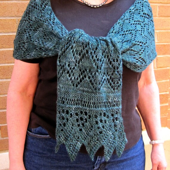 Knit Scarf/Stole Pattern: Rachels 4-Season Scarf/Stole