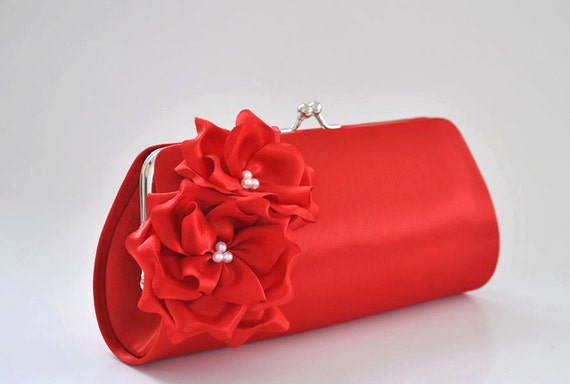 red prom clutch