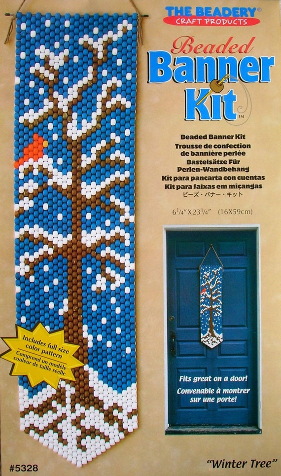 5328 Winter Tree Beaded Banner Kit by The by BellybuttonsBargains