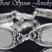 Spoon Jewelry, Silverware Jewelry,Spoon Bracelet, Wedding Jewelry, Bridesmaid Gift - Victorian Rose 1954