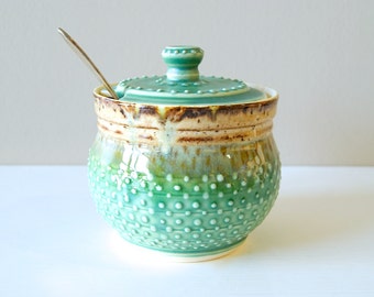 Sugar Bowl, Sugar Jar, Honey Pot, Lidded Vessel, Lidded Jar, MADE TO ORDER by RiverStone Pottery