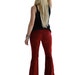 high waisted velvet bell bottoms