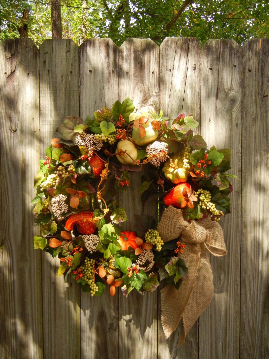 Large Fall Wreath Front Door Wreath Autumn Wreath