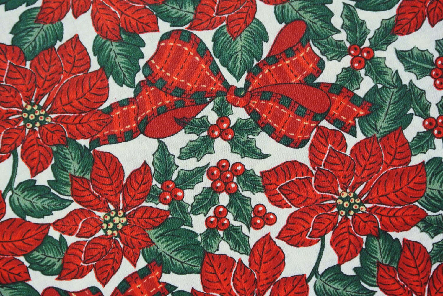 Vintage 1980s fabric in highquality unused cotton with larger