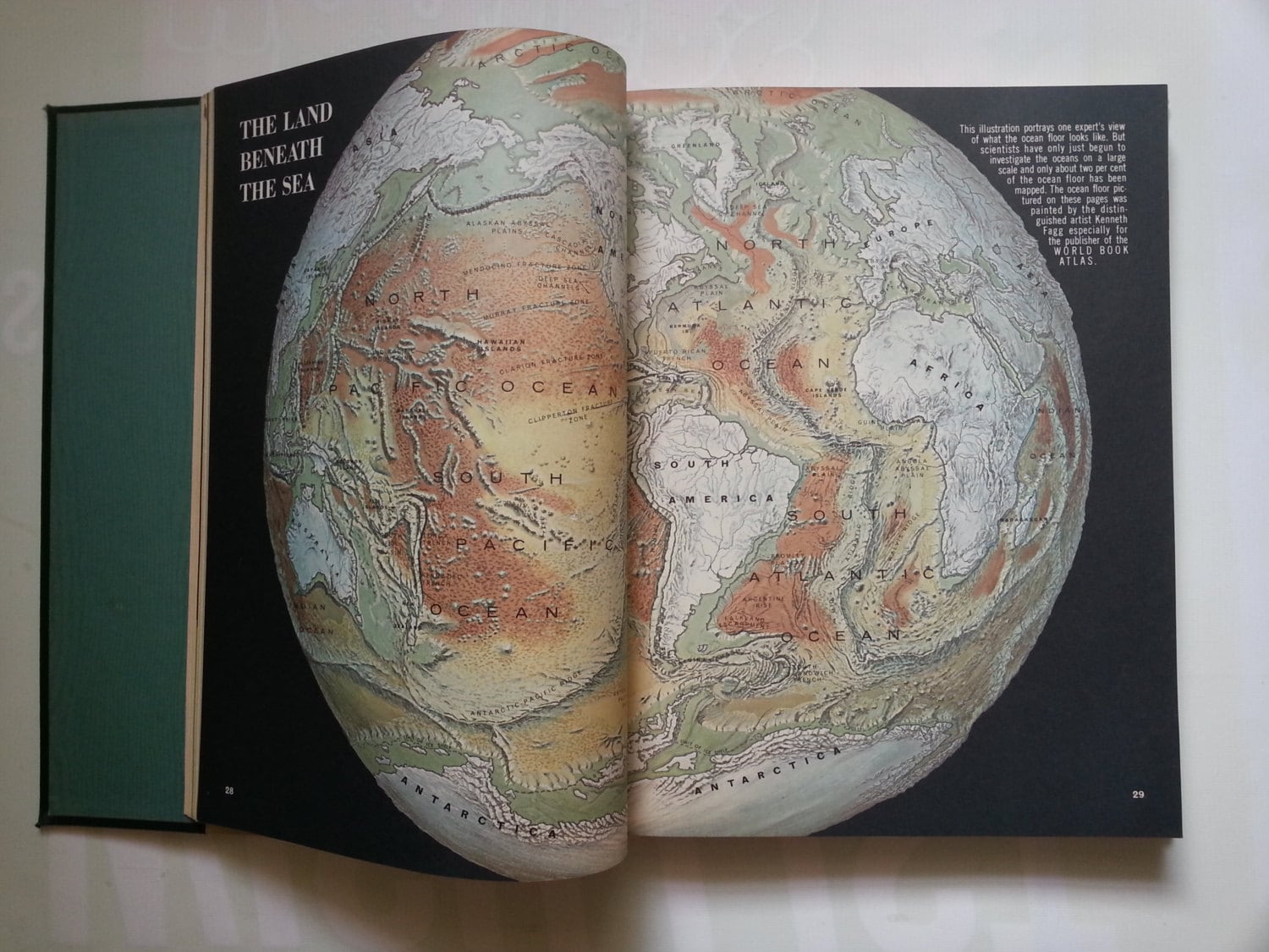 1960s BIG Vintage Atlas Book World Atlas Vintage Maps