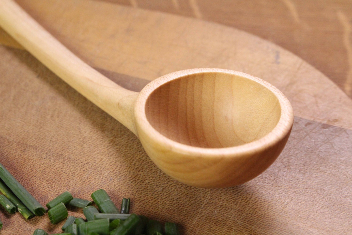 long handled wooden coffee scoop measuring spoon 1 tablespoon