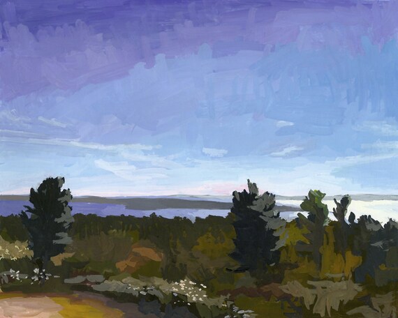 8x10 print landscape Mackinac Lookout