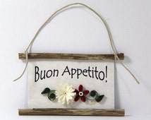 Unique buon appetito related items | Etsy