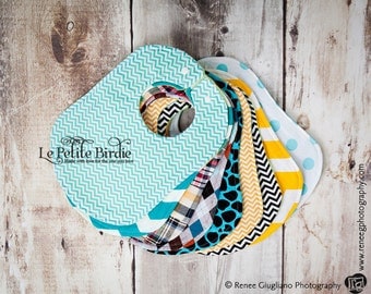 Bib Set, You Pick 6 Baby Bibs, Baby Boy Bib, Baby Bibs, Boy Bib, Bib, Baby Boy Gift, Baby Shower Gift, Baby Girl Bib, Bandana Bib,