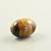 Tiger Eye Bead, 21mm Barrel Bead, Brown Focal Stone Bead, One