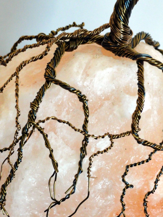 Wire Tree Sculpture And Himalayan Salt Lamp Tree Of Life