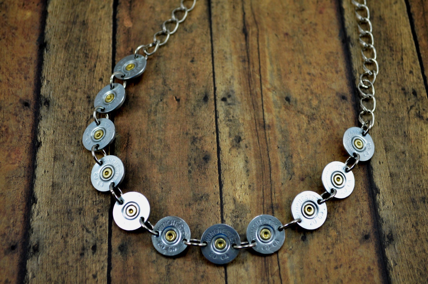 Shotgun Shell Necklace Winchester 20g Gun Charm Shotgun