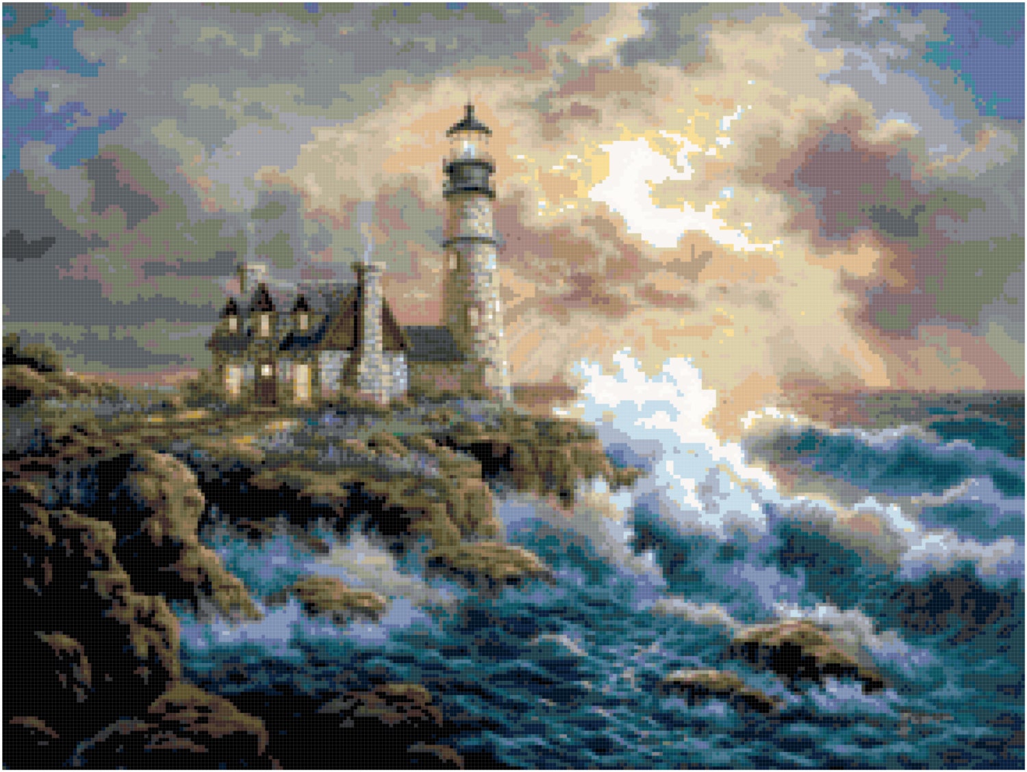Lighthouse 5 Cross Stitch Pattern