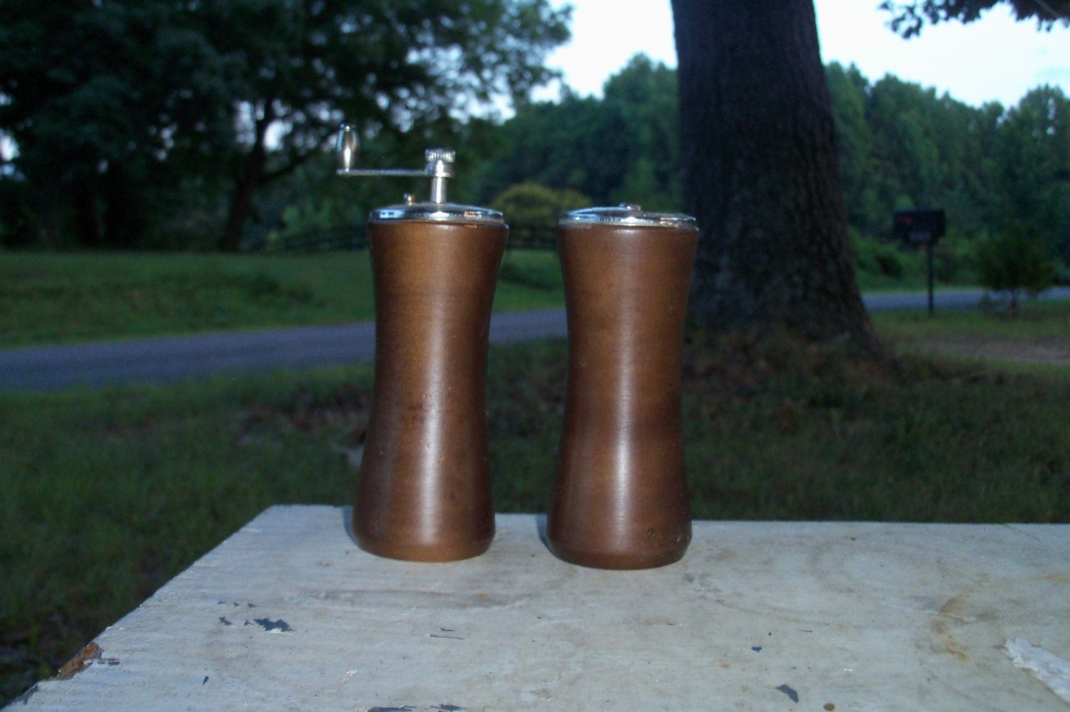 6 in. Elegance Pepper Mill Salt Shaker Set, 1
