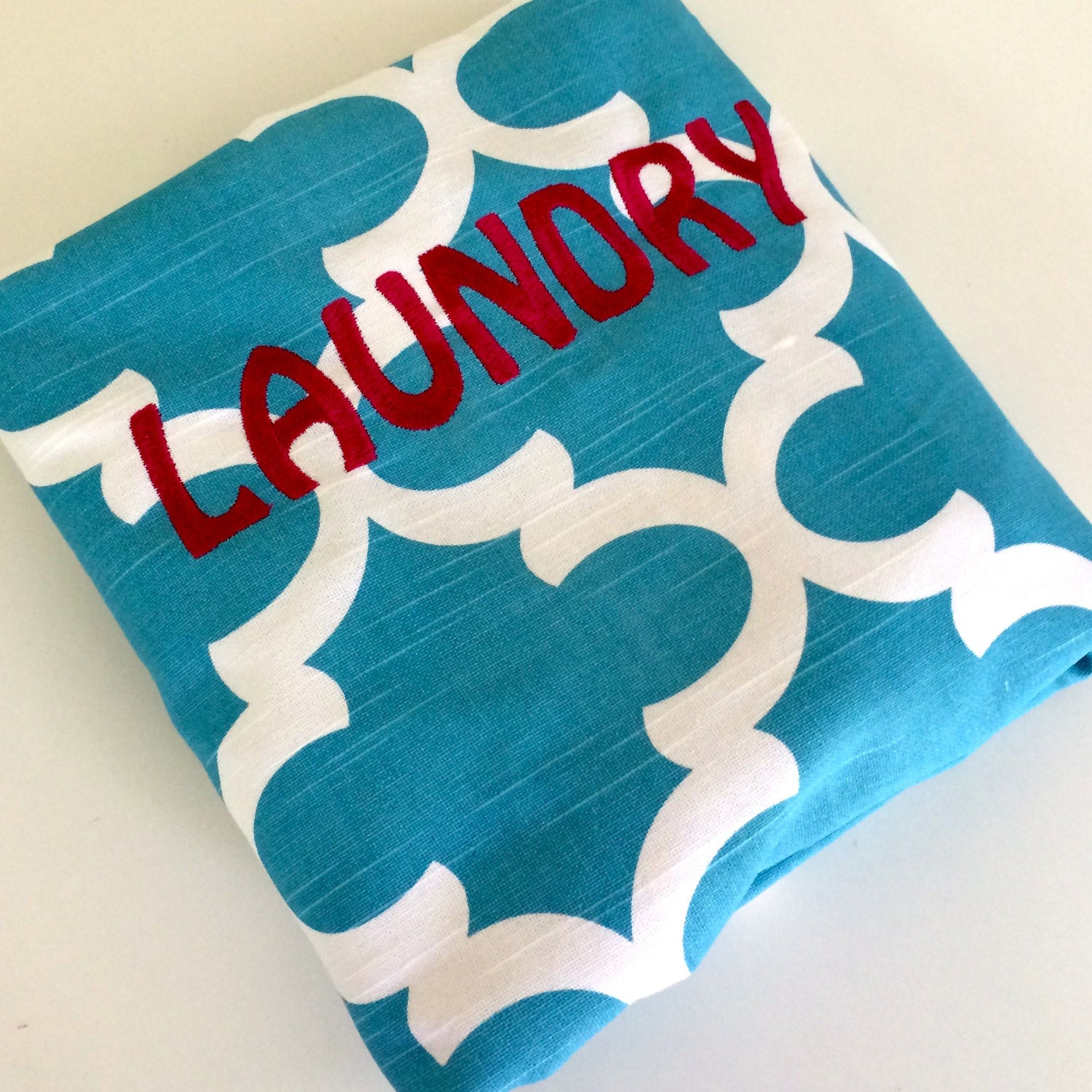 Large Monogrammed Laundry Bag Tote College Dorm Summer Camp