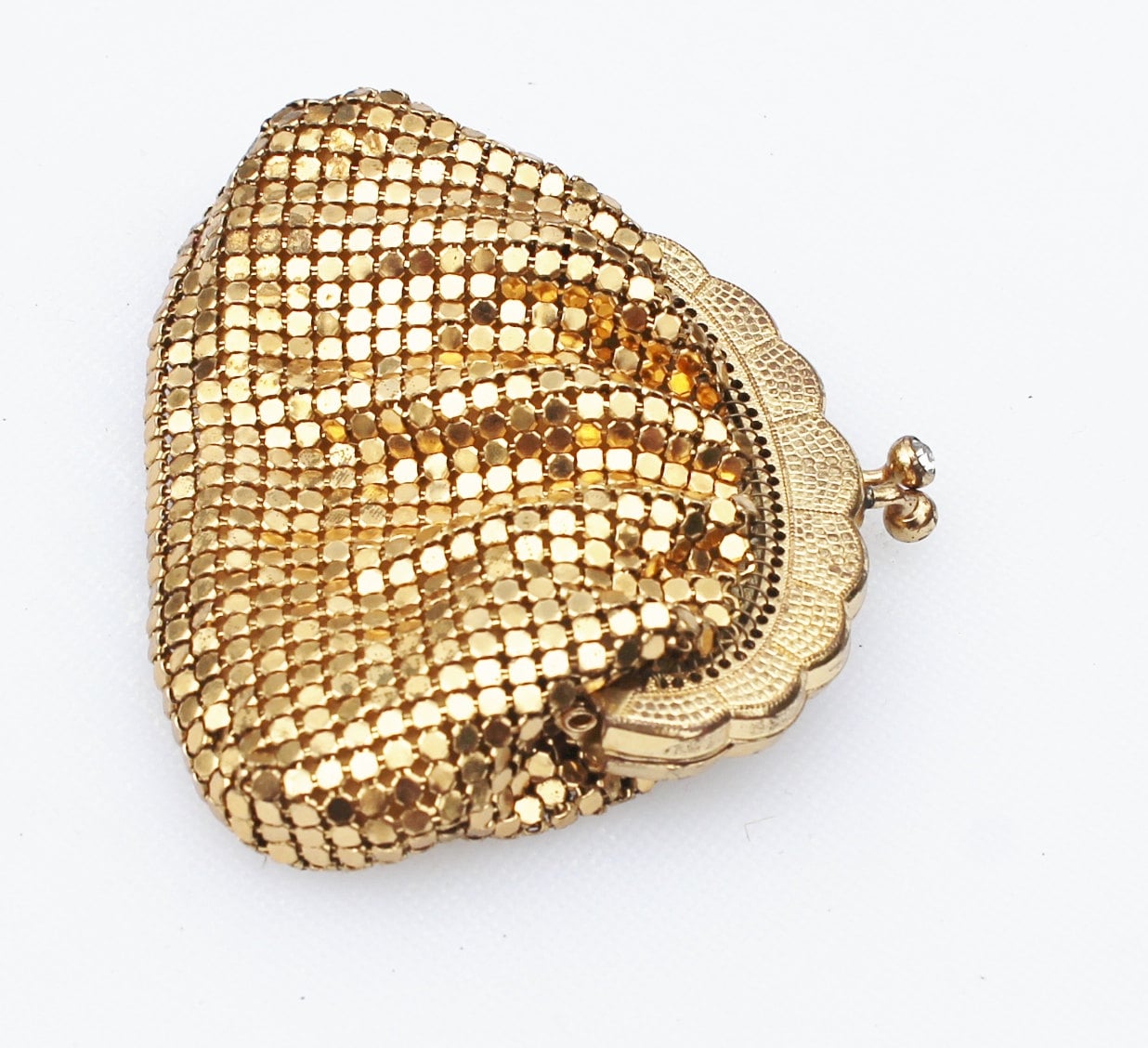 Vintage Gold Mesh Coin Purse with by Gener8tionsCre8tions on Etsy
