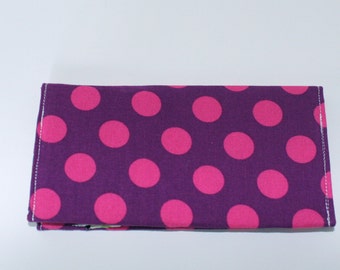 Side Tear Fabric Checkbook Cover