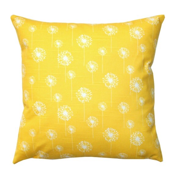 CLEARANCE Decorative Pillow Corn Yellow by ModernalityHomeDecor