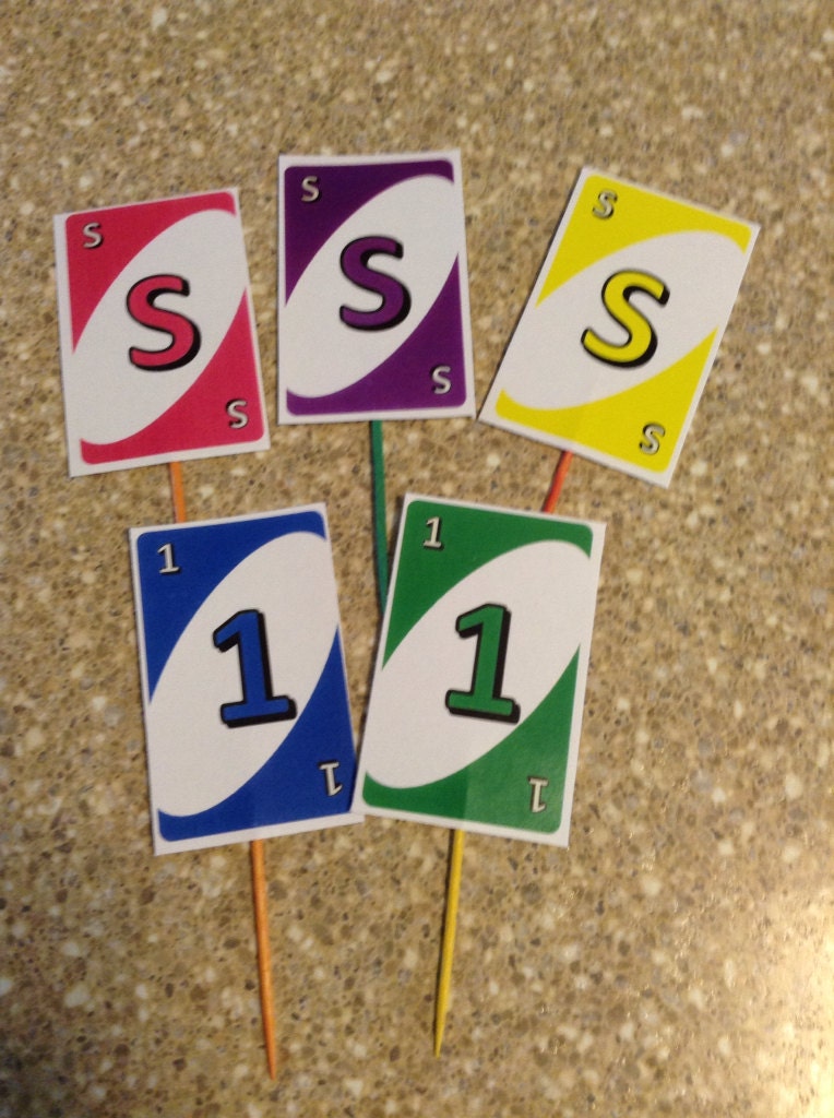 CUSTOMIZED UNO Cards Make Your Own Birthday Decor Mini UNO